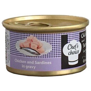 Chef's Choice Sardunya Ve Soslu Tavuk Etli Yetişkin 80 gr Kedi Maması kullananlar yorumlar